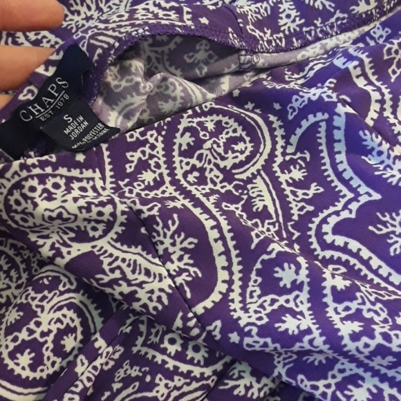 CHAPS Paisley Midi Skirt - Picture 2 of 3